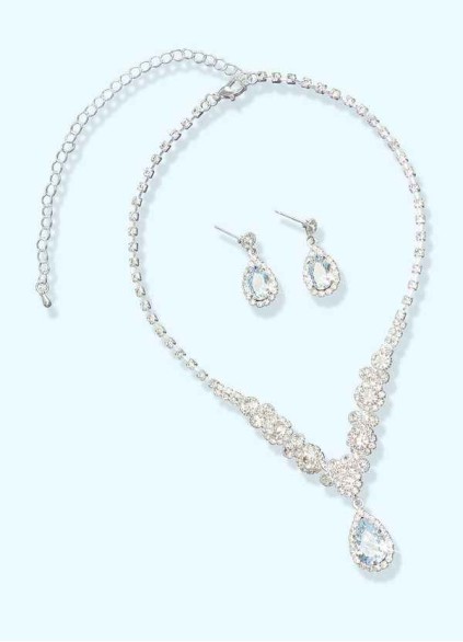 Rhinestone Statement Jewelry Set