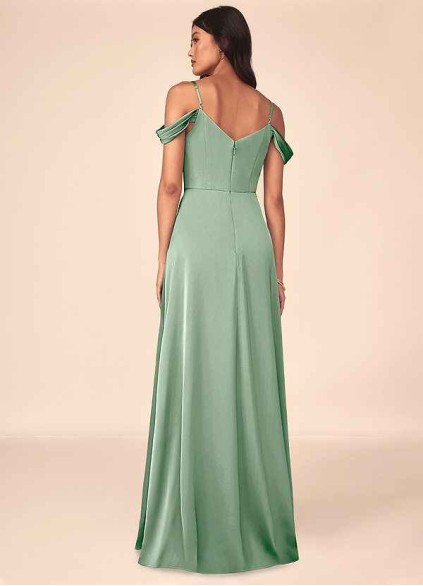 Bestcoc Ocean Stretch Satin Dress