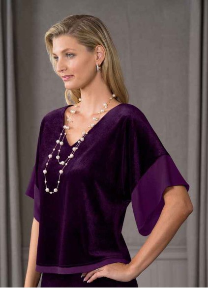 Bestcoc Fianna Velvet Blouse
 ( Final Sale )