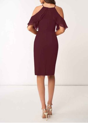 AZ Occasions So Lovely Chiffon Midi Dress