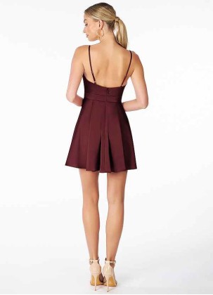 AZ Occasions Mini Stretch Satin Dress