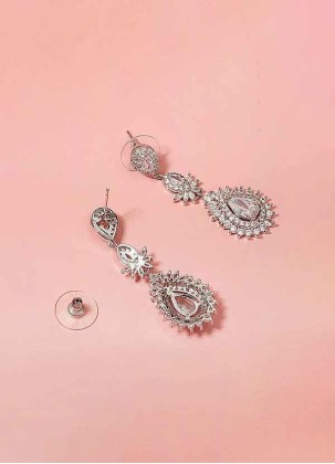 Sun Cluster Crystal Earrings