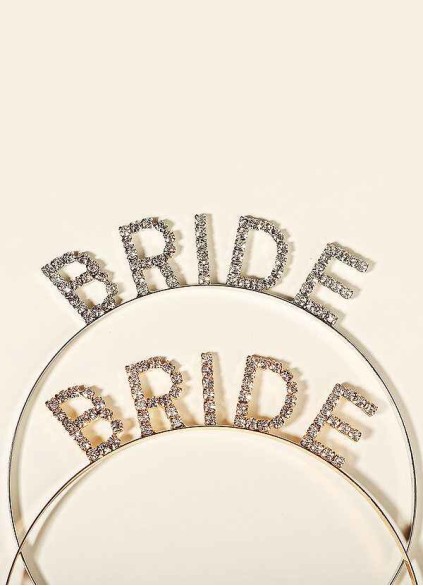 Glittering Bride Headband